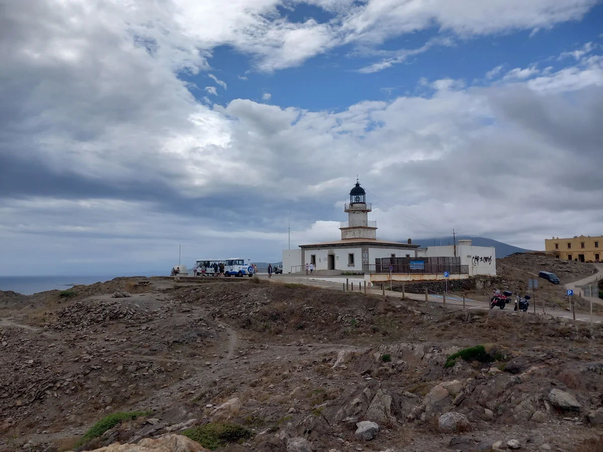 Lighthouse in Cap de Creus on Costa Brava's rocky beaches