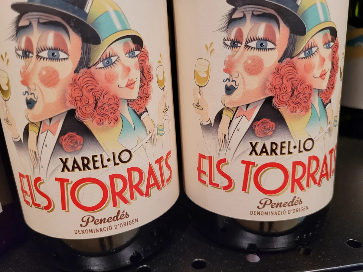 Example of Penedes white wine