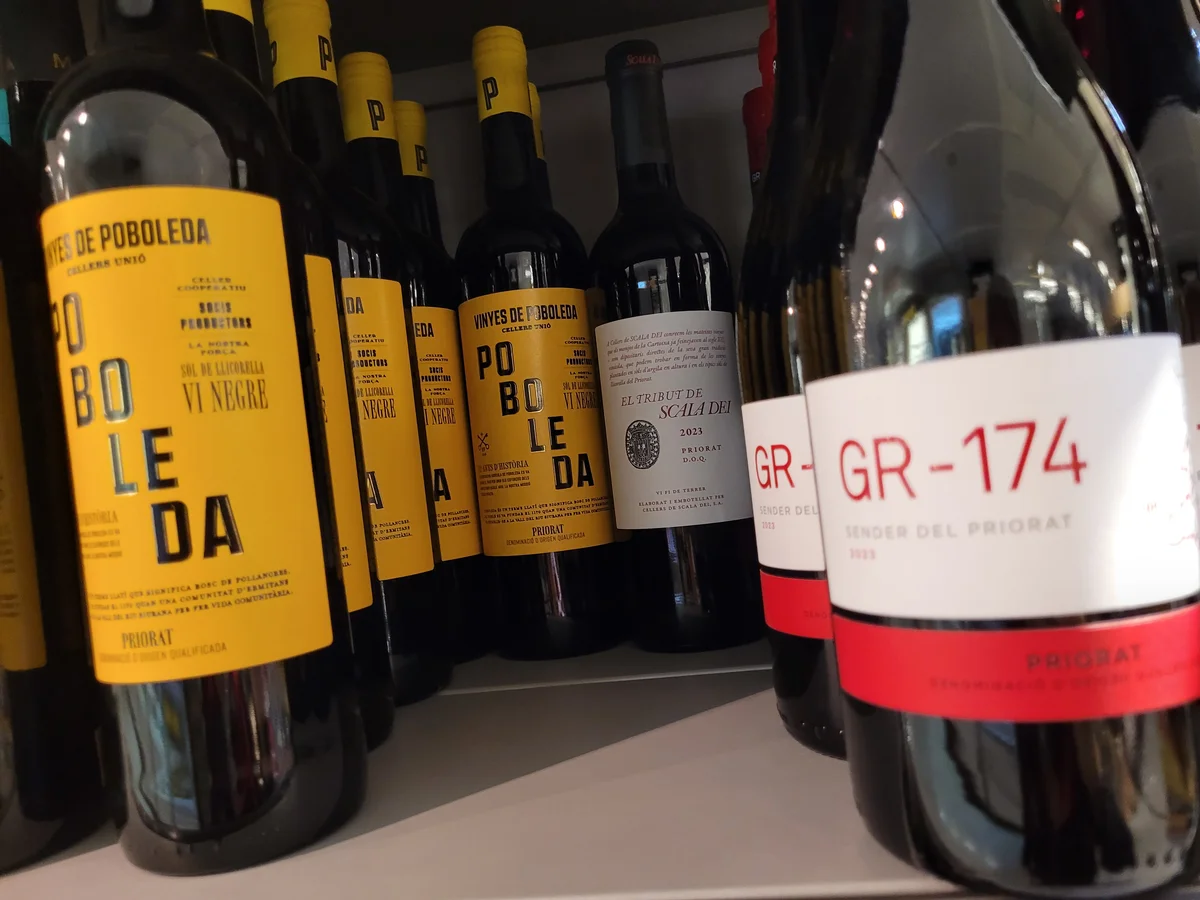 Examples of Priorat red wines
