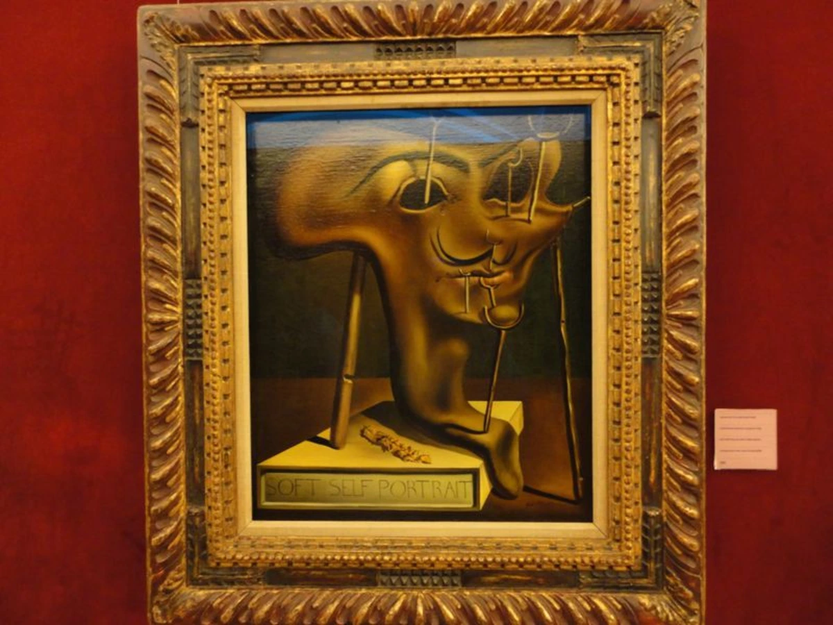 Salvador Dalí's self-portrait in Theatre-Museum in Figueres, Catalonia