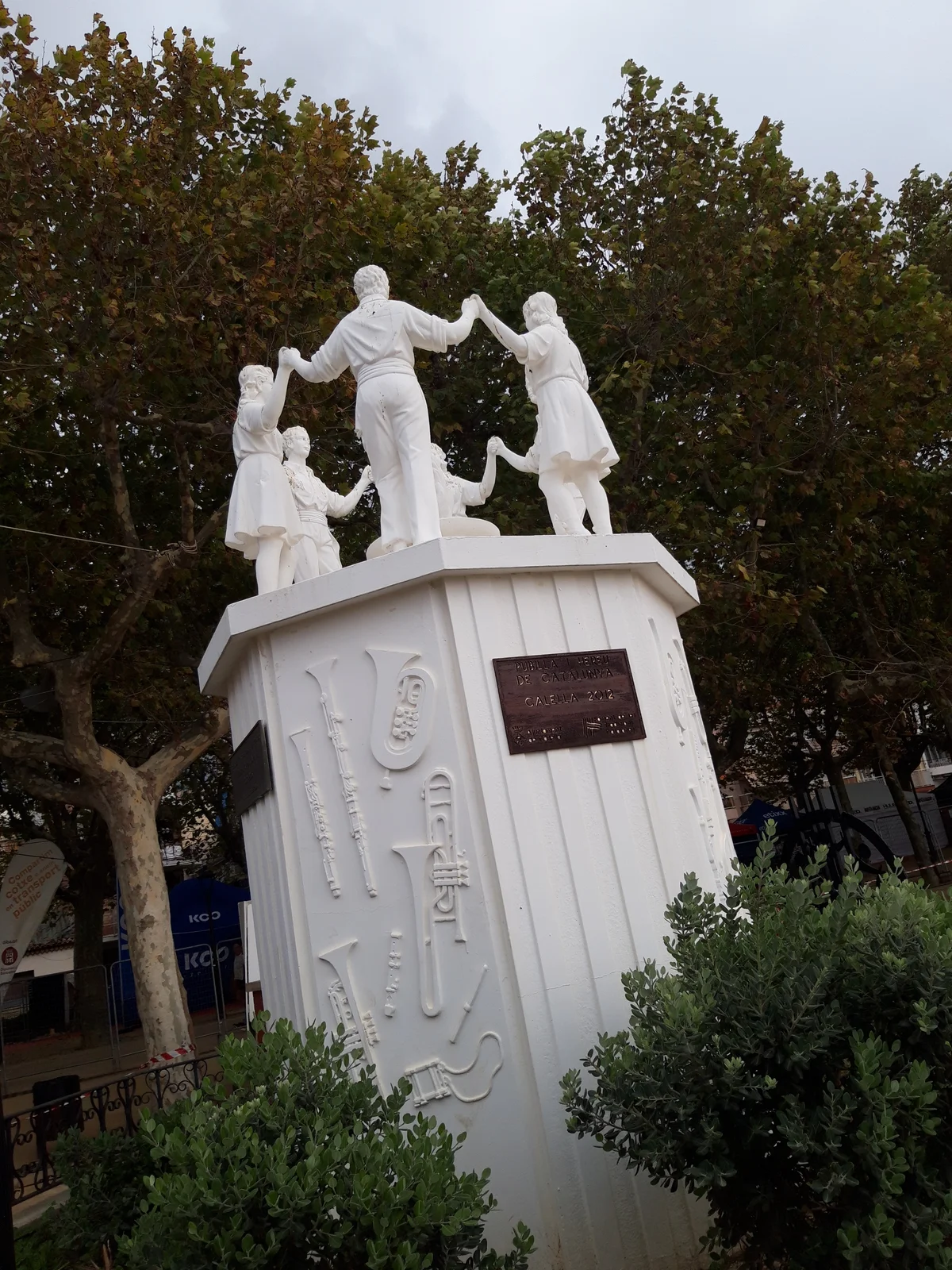 Sardana monument in Catalonian city Calella